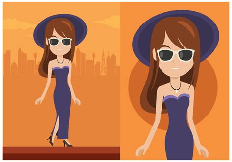 Glamorous Woman Vector ai svg | UIDownload