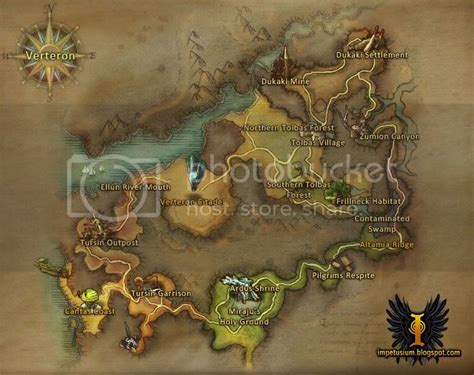 Aion Zone Maps ~ Impetusium - Thulf's Aion Blog