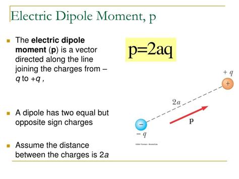 PPT - -Atomic View of Dielectrics -Electric Dipole in an Electric Field ...