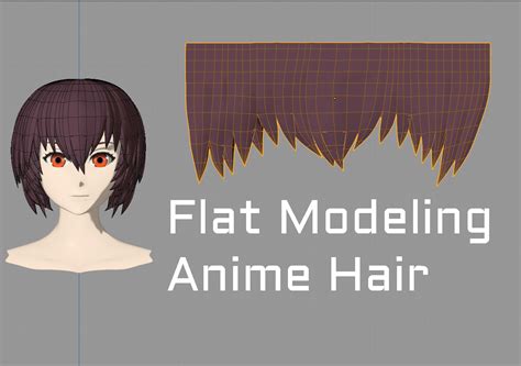 Flat Modeling Anime Hair - BlenderNation