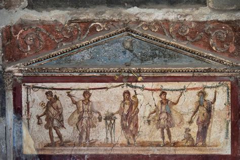 Fresco of Greek Gods at Thermopolium in Pompeii, Italy - Encircle Photos