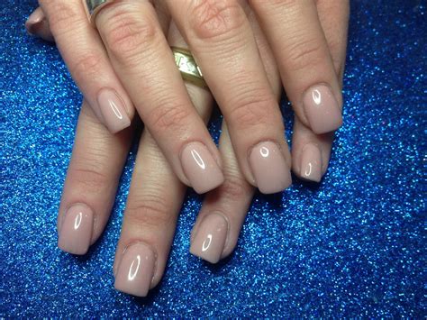 Acrylic nails with nude gel polish | Nic Senior | Flickr