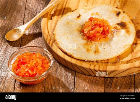 Delicious Colombian Corn Arepas - Colombian Breakfast Stock Photo - Alamy