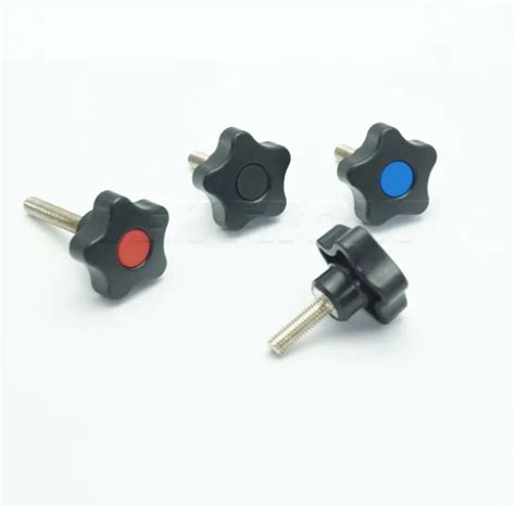 M6 male Thread 32mm plastic lobe knob, Thumb Knobs,hand screw star knob ...