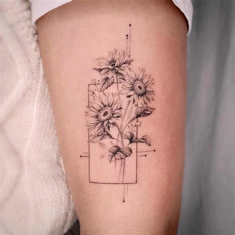 Inner Forearm Sunflower Tattoo | Best Flower Site