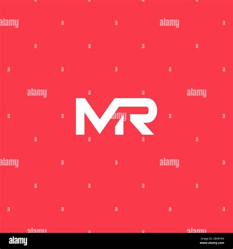 mr logo design . clean and modern mr initials logo . abstract letter mr mark logo Stock Vector ...