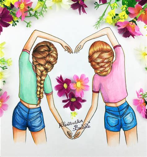 Pin by Samriddhi Tripathi on Best Friends Forever | Bff drawings, Best friend drawings, Drawings ...