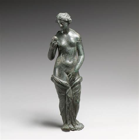 Bronze statuette of Aphrodite with silver eyes | Greek | Hellenistic | The Met