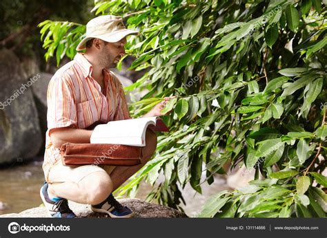 ecologist examining leaves — Stock Photo © avemario #131114666