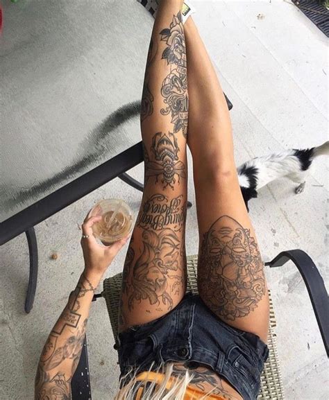 #Tatouage femme cuisse : des #inkages imposants pour les dames ...