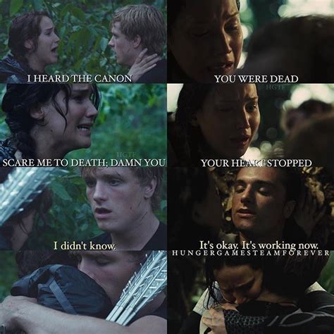 Peeta And Katniss + Peeta And Katniss in 2020 | Hunger games quotes ...