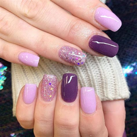 The Best Glamorous Kiara Sky Dip Powder Colors – NARCISSISTIC NAILS | Purple glitter nails ...