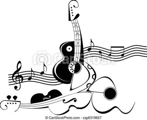 Music art collage. Vector illustration. | CanStock