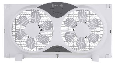 Climature 9 inch Twin Window Fan with Remote Control - White - Walmart ...