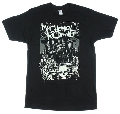 Hot Topic My Chemical Romance The Black Parade Lineup T Shirt | Kitilan