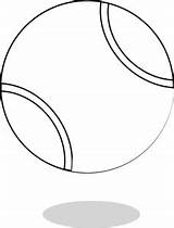 Tennis Ball Coloring Page sketch template