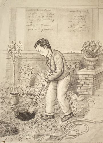 Man planting a tree painting study | A graphite drawing stud… | Flickr