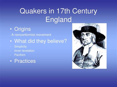 PPT - The Quakers PowerPoint Presentation, free download - ID:4235970