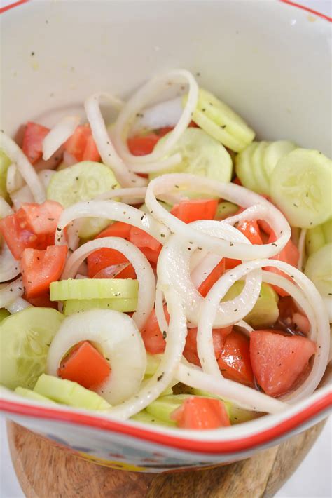 Marinated Cucumbers, Onions, and Tomatoes - CheekyKitchen