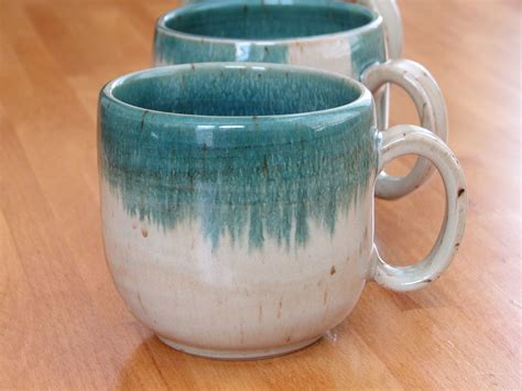 Coffee Mug, Handmade Stoneware Pottery Mug Olive Green Ceramic Mug Cup | Pottery mugs, Pottery ...