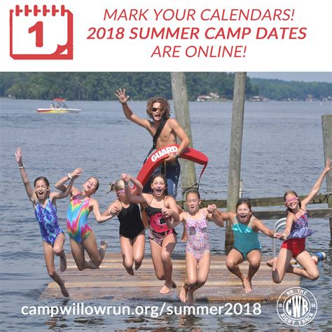 2018 Summer Camp Dates Available! – Camp Willow Run