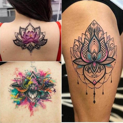 Lotus Flower Tattoo - Female Lotus Tattoos Designs with Meaning | Lotus ...