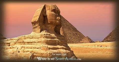 Egyptian Sphinx Statue of Spiritual Significance Animal & Man in Protection and Guardianship ...