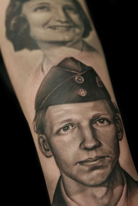 I want a tattoo done of my granddaddy when he was in the military!! He was and always will be my ...