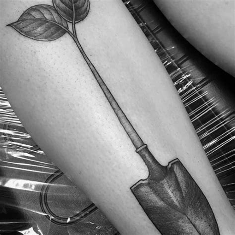 30 Shovel Tattoo Designs For Men - Tool Ink Ideas