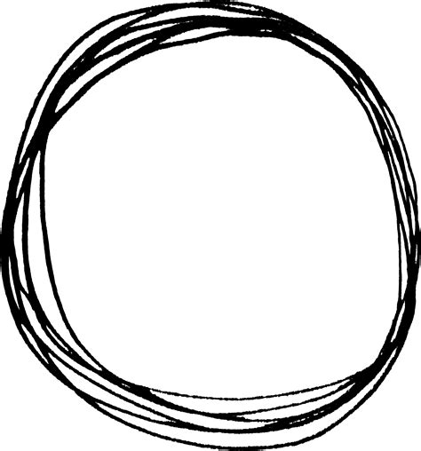 Drawn Circle PNG Transparent Images