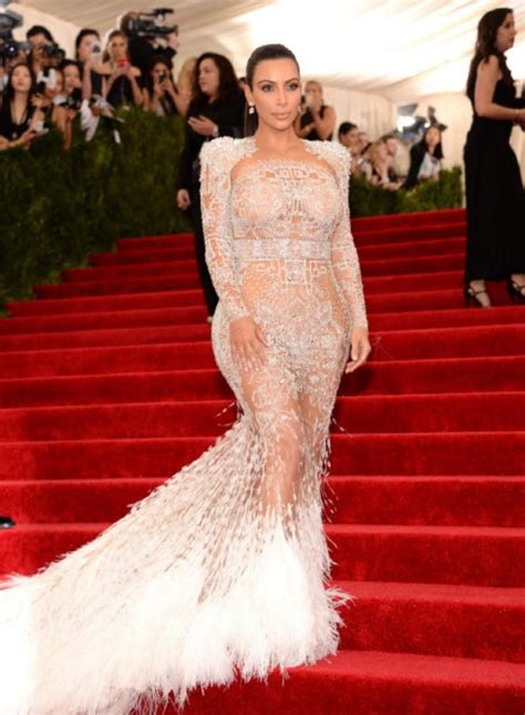 Kim Kardashian Met Gala Dress 2015 Celebrity Evening Dresses with ...