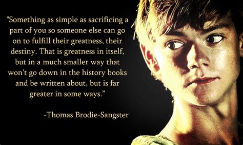 This is a very thoughtful answer from Thomas Brodie-Sangster and it ...