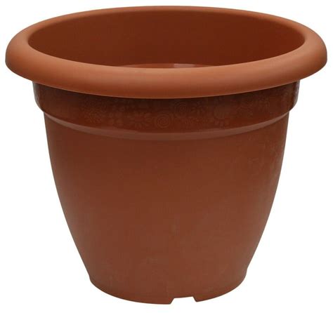 Extra Large 50cm Round Barrel Planter Plastic Plant Pot Flower Planter ...