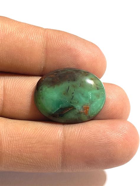 Chrysoprase Cabochon Gemstone Oval Shape Cabochon...26x21x6mm | Etsy