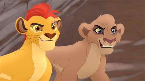 simba and nala from the lion king with their faces slightly turned to look like they are facing ...