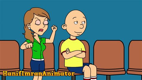 Caillou Sees Gina falling down (short video) - YouTube