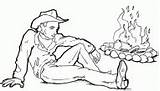 Coloring Pictures Of Cowboy sketch template