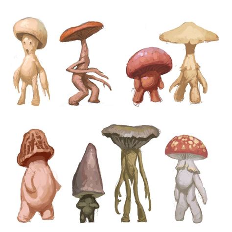 Pin by mechanikilla on technique / reference / mechanics | Mushroom art, Creature art, Stuffed ...