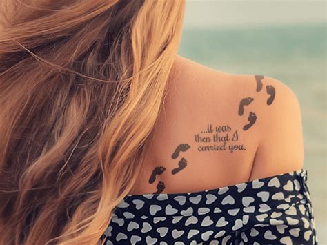 Footprints In The Sand Poem Tattoo