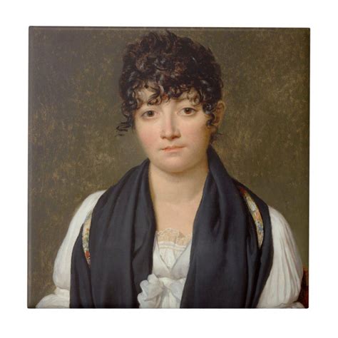 Portrait of Suzanne Le Peletier de Saint-Fargeau Ceramic Tile | Zazzle.com in 2021 | Portrait ...