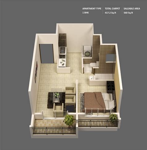 1 Bedroom Apartment/House Plans | 1 bedroom house plans, One bedroom ...