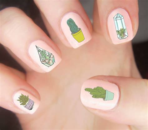 Suck on that! Our Succulent Nail Decal Set features 20 colorful/cute illustrations of various ...