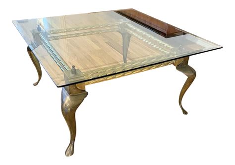 Regency Brass Cabriole Leg Coffee Table | Coffee table, Coffee table ...