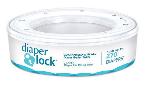 Diaper Lock Diaper Pail Refills, 1 Pk, 270 Ct - Walmart.com