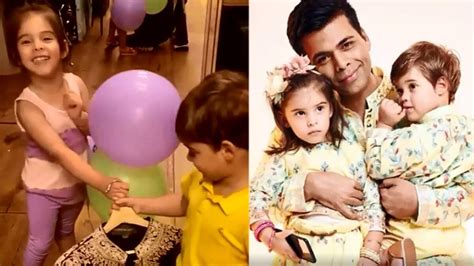 Karan Johar shares cute video on twins Yash and Roohi’s 5th birthday ...