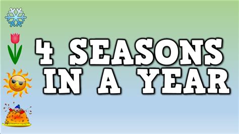 4 Seasons in a Year (song for kids about the four seasons in a year) - YouTube