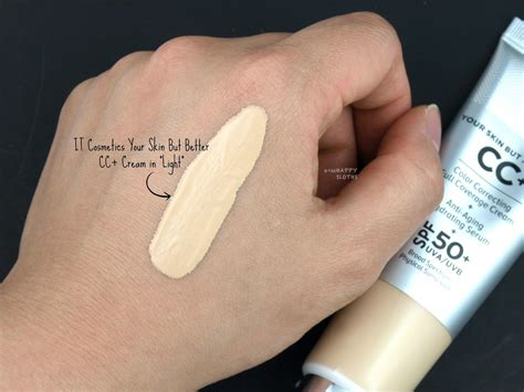 IT Cosmetics CC Cream in "Fair": Review and Swatches | It cosmetics cc cream swatches, Cc cream ...