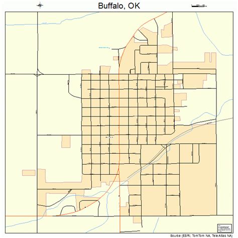 Buffalo Oklahoma Street Map 4009850