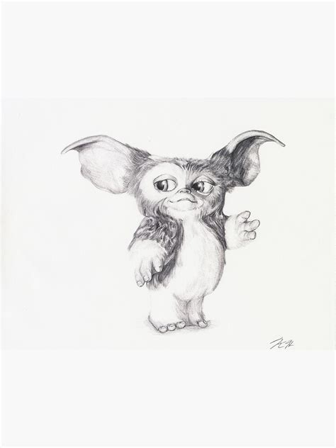 "Gizmo from Gremlins Ballpoint Pen Drawing" Framed Art Print for Sale by KrystleHickman | Redbubble