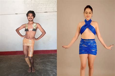 Watch: Man dresses up like Urfi Javed, goes viral